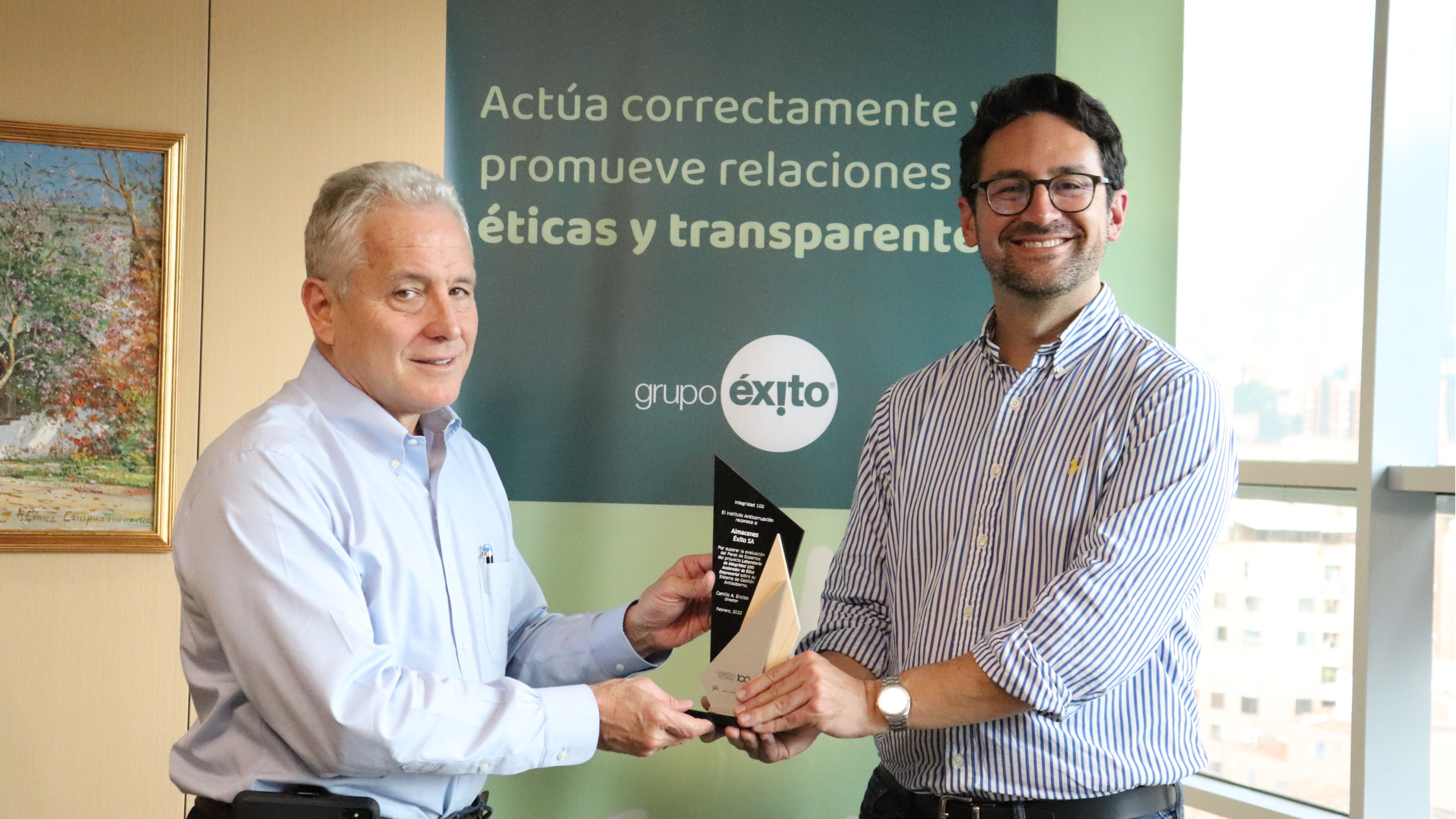 Grupo Éxito: the first company to surpass the Integrity 100 Laboratory Business Ethics Accelerator threshold