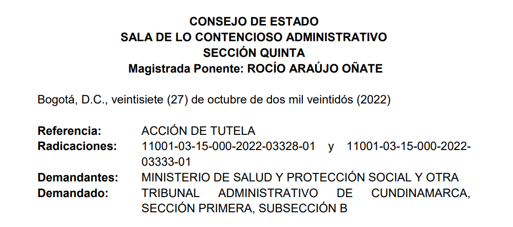 Consejo de Estado | Tribunal de Cundinamarca no violó derechos fundamentales al ordenar dar a conocer información de los contratos de vacunas contra la COVID-19